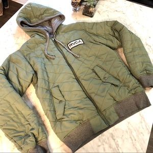 Rvca Reversible Jacket Coat 